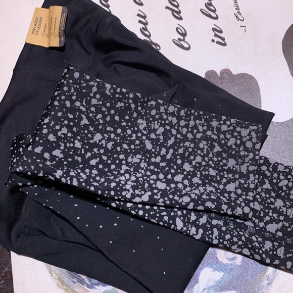 Pink Black leggings - Picture 5 of 7